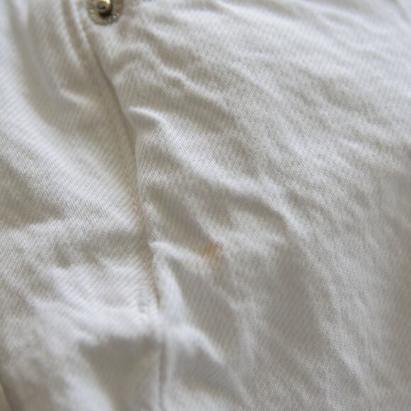 ZARA white Cotton HIgh waist Wide-leg Ankle Jeans size 2 - Picture 4 of 4